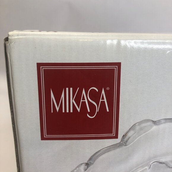 Mikasa Crystal Celebrations Carolers Sweet Dish New in Box - Picture 2 of 9